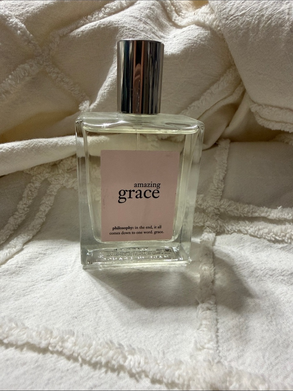 Philosophy Amazing Grace Eau de Parfum – Soft Pink Label, Silver Cap